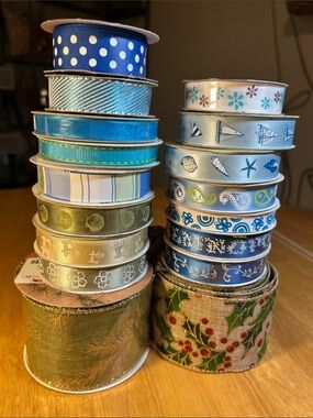 17 rolls of ribbon for crafting and more most new